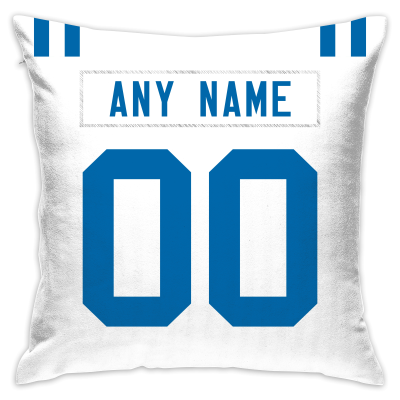 Custom Football Indianapolis Colts Decorative Throw Pillow Cover 18" x 18"- Print Personalized Style Customizable Design Team Any Name & Number