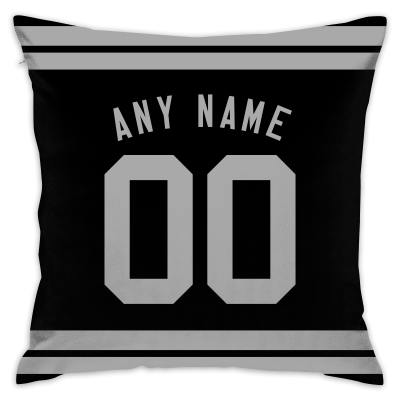 Custom Football Las Vegas Raiders Decorative Throw Pillow Cover 18" x 18"- Print Personalized Style Customizable Design Team Any Name & Number