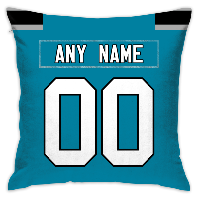 Custom Football Carolina Panthers Decorative Throw Pillow 18 x 18 Print Personalized Style Customizable Design Team Any Name & Number