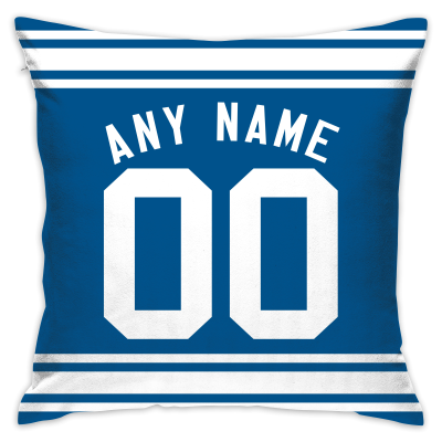 Custom Football New York Giants Decorative Throw Pillow Cover 18" x 18"- Print Personalized Style Customizable Design Team Any Name & Number