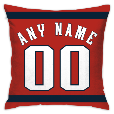 Custom Football New England Patriots Decorative Throw Pillow Cover 18" x 18"- Print Personalized Style Customizable Design Team Any Name & Number