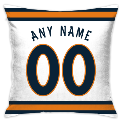 Custom Football Denver Broncos Decorative Throw Pillow Cover 18" x 18"- Print Personalized Style Customizable Design Team Any Name & Number