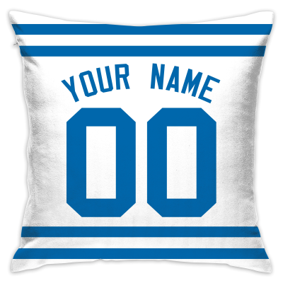 Custom Football Indianapolis Colts Decorative Throw Pillow Cover 18" x 18"- Print Personalized Style Customizable Design Team Any Name & Number