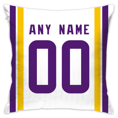 Custom Football Minnesota Vikings Decorative Throw Pillow Cover 18" x 18"- Print Personalized Style Customizable Design Team Any Name & Number