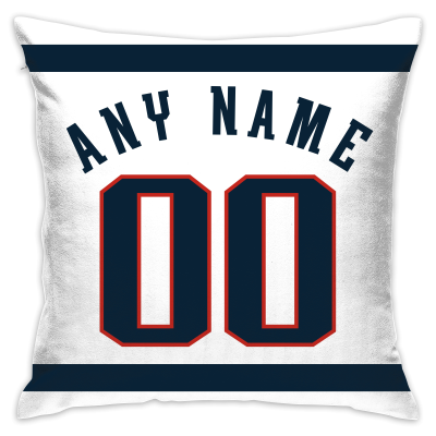 Custom Football New England Patriots Decorative Throw Pillow Cover 18" x 18"- Print Personalized Style Customizable Design Team Any Name & Number