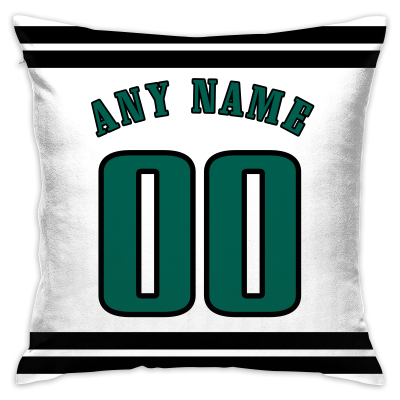 Custom Football Philadelphia Eagles Decorative Throw Pillow Cover 18" x 18"- Print Personalized Style Customizable Design Team Any Name & Number