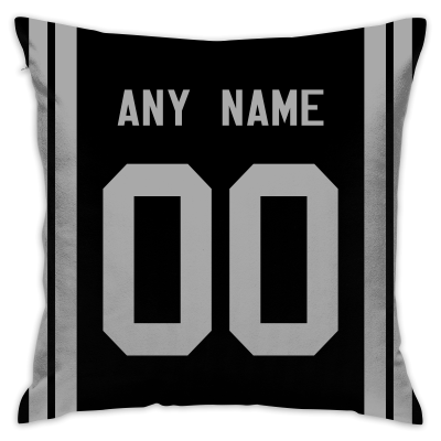 Custom Football Las Vegas Raiders Decorative Throw Pillow Cover 18" x 18"- Print Personalized Style Customizable Design Team Any Name & Number