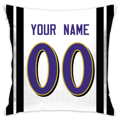 Custom Throw Pillow Football Baltimore Ravens Decorative Pillow Cover 18" x 18"- Print Personalized Style Customizable Design