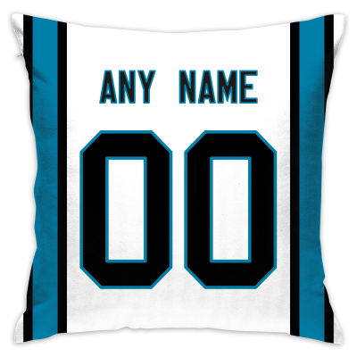 Custom Football Carolina Panthers Decorative Throw Pillow 18 x 18 Print Personalized Style Customizable Design Team Any Name & Number