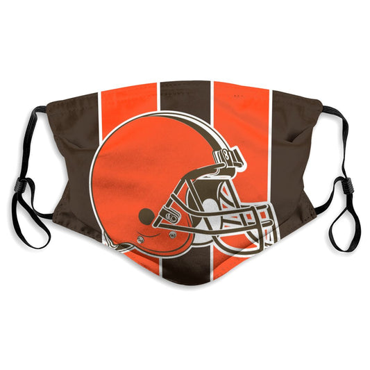 Custom Football Personalized C.Brown 01-Brown Dust Face Mask With Filters PM 2.5