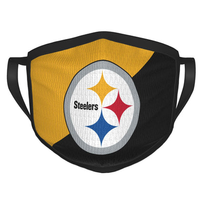 Custom Football Personalized Pittsburgh Steelers Dust Face Mask With Filters PM 2.5