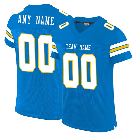 Custom LA.Chargers Football Jerseys for Personalize Sports Shirt Design Stitched Name And Number Christmas Birthday Gift