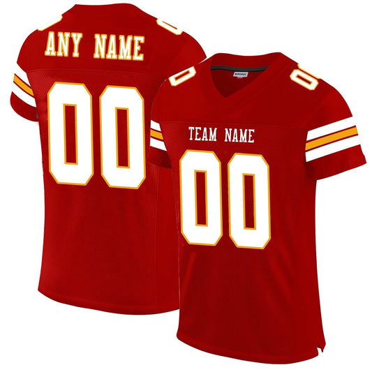 Custom KC.Chiefs Football Jerseys for Men Women Youth Design Red Stitched Name And Number Christmas Birthday Gift