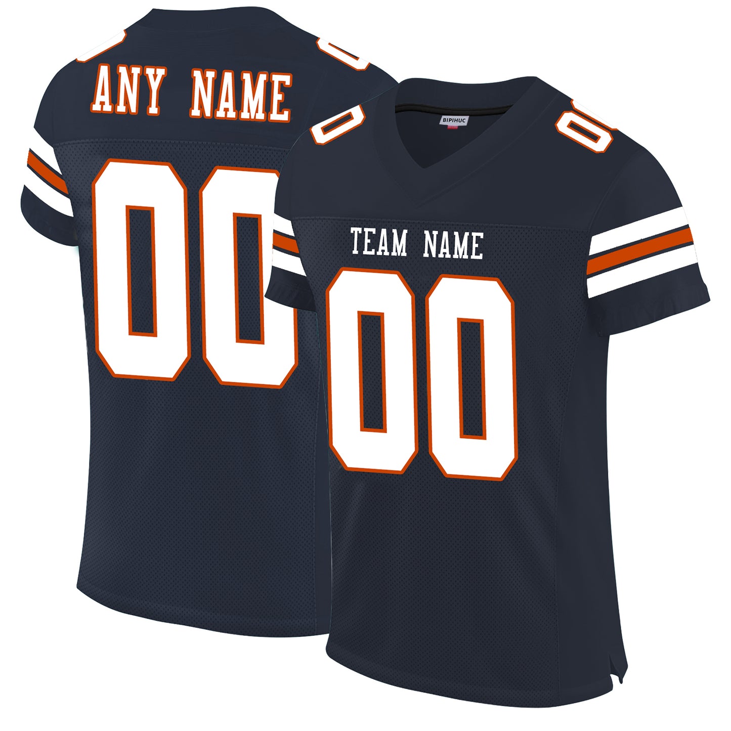 Custom Football Jersey for Men Women Youth Personalize Sports Shirt Design Navy Stitched Name And Number Size S to 6XL Christmas Birthday Gift