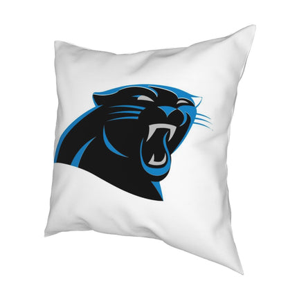 Custom Decorative Football Pillow Case Carolina Panthers White Pillowcase Personalized Throw Pillow Covers