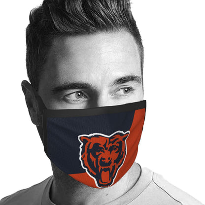 Custom Football Personalized Chicago Bears Dust Face Mask With Filters PM 2.5