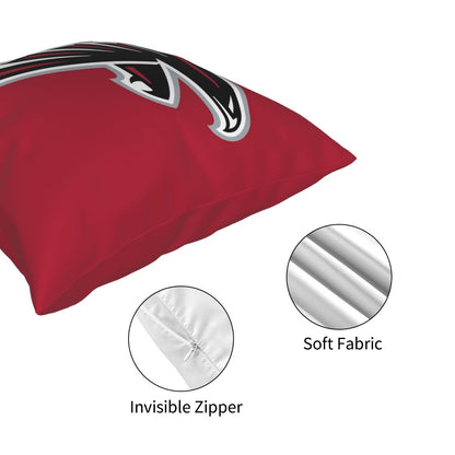 Custom Decorative Football Pillow Case Atlanta Falcons Red Pillowcase Personalized Throw Pillow Covers