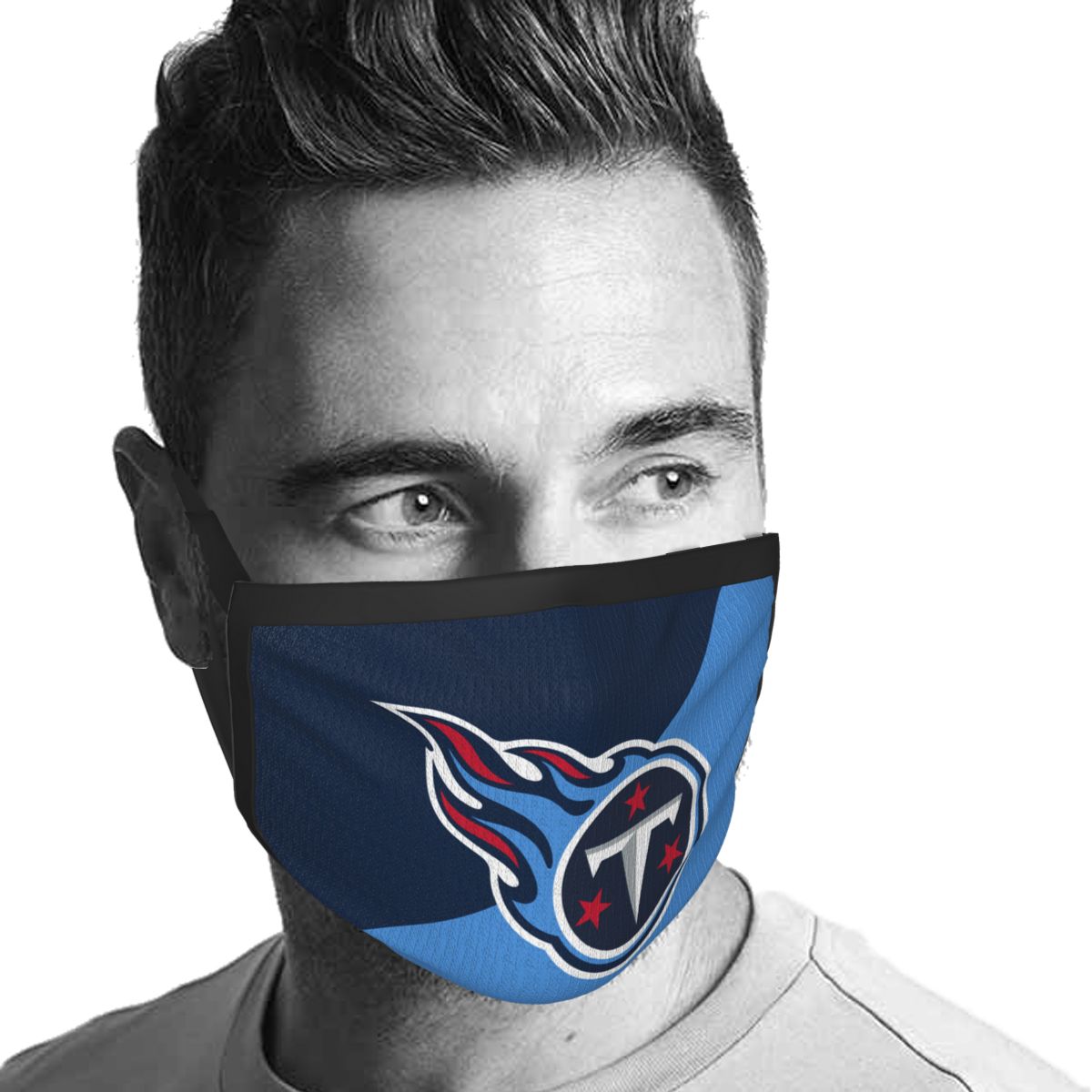 Custom Football Personalized Tennessee Titans Dust Face Mask With Filters PM 2.5