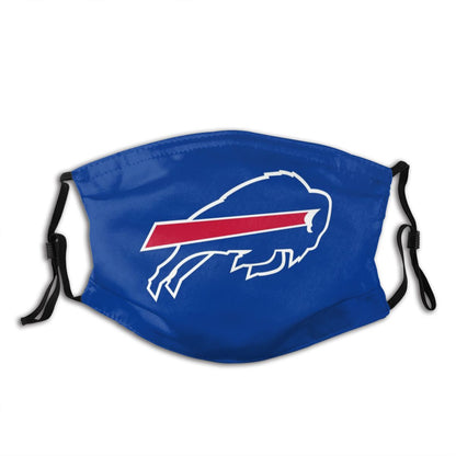 4 Pack Personalized Football Buffalo Bills Adult Dust Mask With Filters PM 2.5