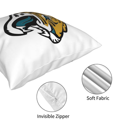 Custom Decorative Football Pillow Case Jacksonville Jaguars White Pillowcase Personalized Throw Pillow Covers