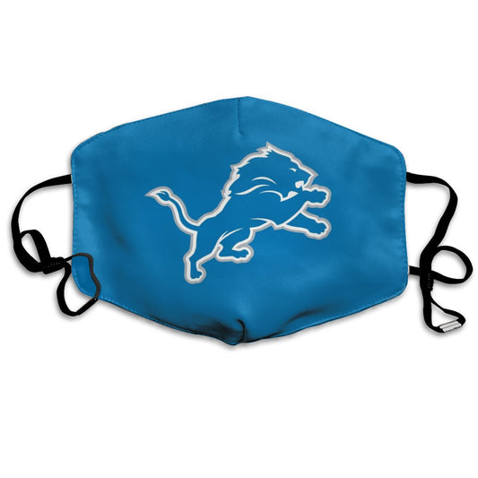 Print Football Personalized Detroit Lions Dust Mask Blue