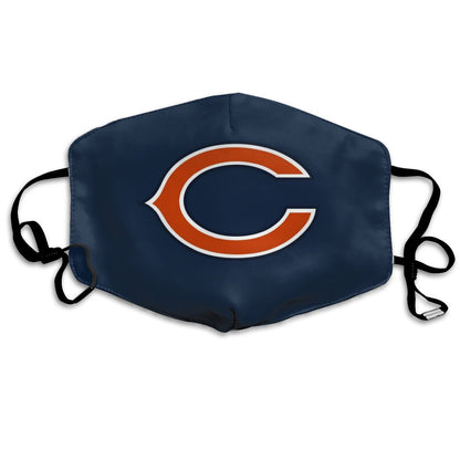 Print Football Personalized Chicago Bears Dust Mask Navy