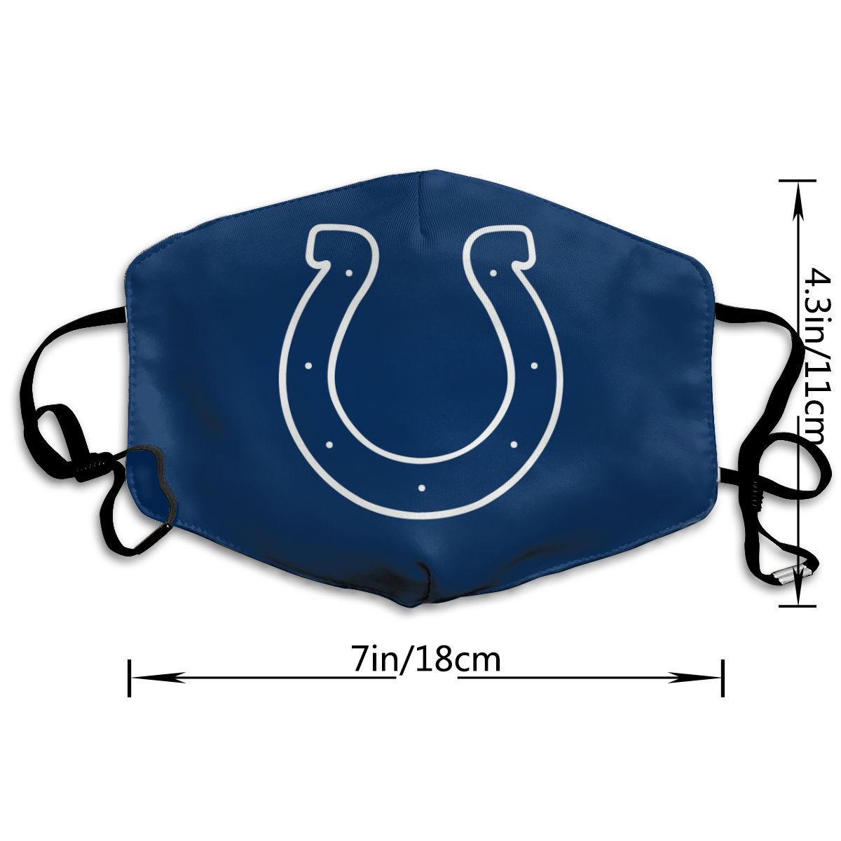 Print Football Personalized Indianapolis Colts Dust Mask Blue