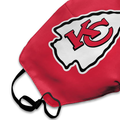 Print Football Personalized Kansas City Chiefs Dust Mask Red
