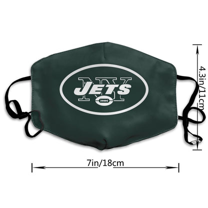 Print Football Personalized New York Jets Dust Mask Green