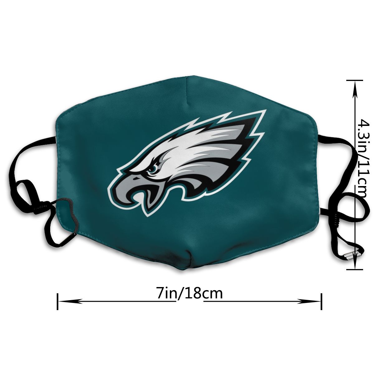 Print Football Personalized Philadelphia Eagles Dust Mask Green