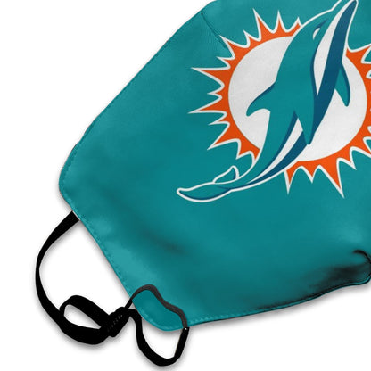 Print Football Personalized Miami Dolphins Dust Mask Green