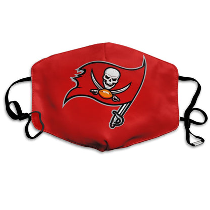 Print Football Personalized Tampa Bay Buccaneers Dust Mask Red