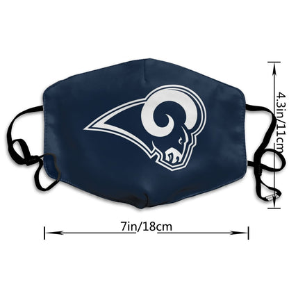 Print Football Personalized Los Angeles Rams Dust Mask Navy