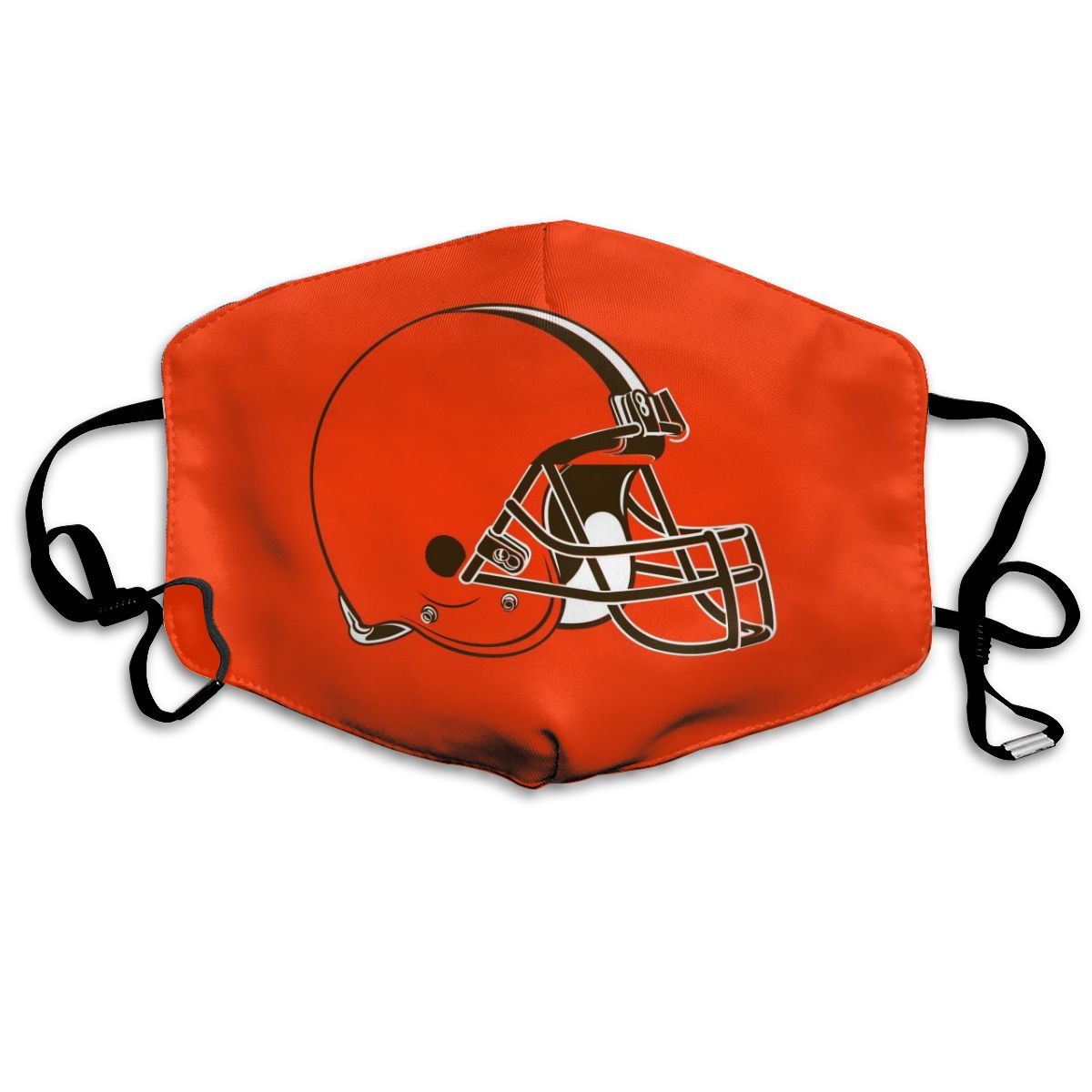 Print Football Personalized Cleveland Browns Dust Mask Orange