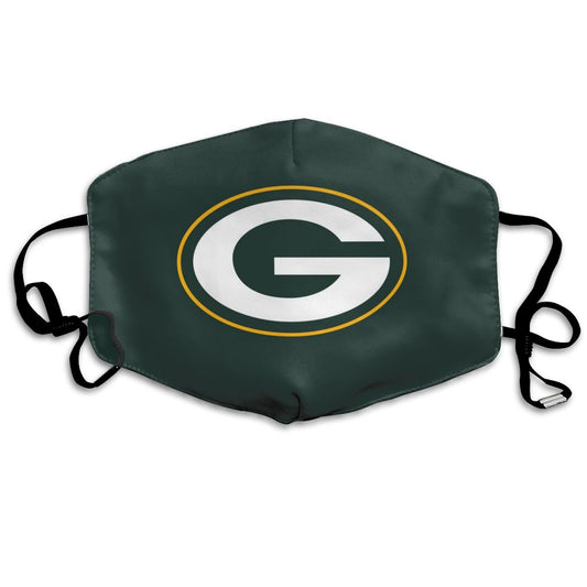 Print Football Personalized Green Bay Packers Dust Masks Green