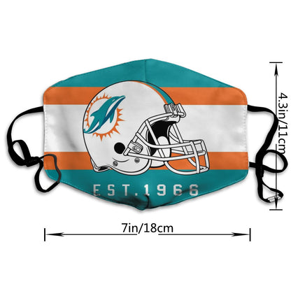 Print Football Personalized Miami Dolphins Dust Masks