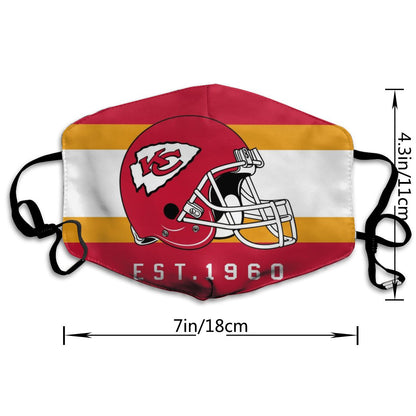 Print Football Personalized Kansas City Chiefs Dust Masks