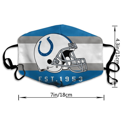 Print Football Personalized Indianapolis Colts Dust Mask