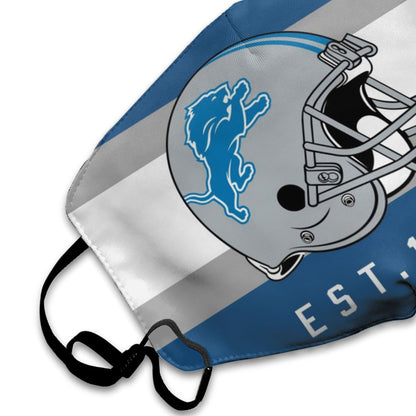 Print Football Personalized Detroit Lions Dust Mask