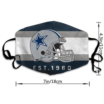 Print Football Personalized Dallas Cowboys Dust Masks