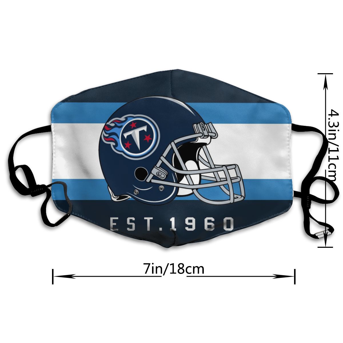 Print Football Personalized Tennessee Titans Dust Mask