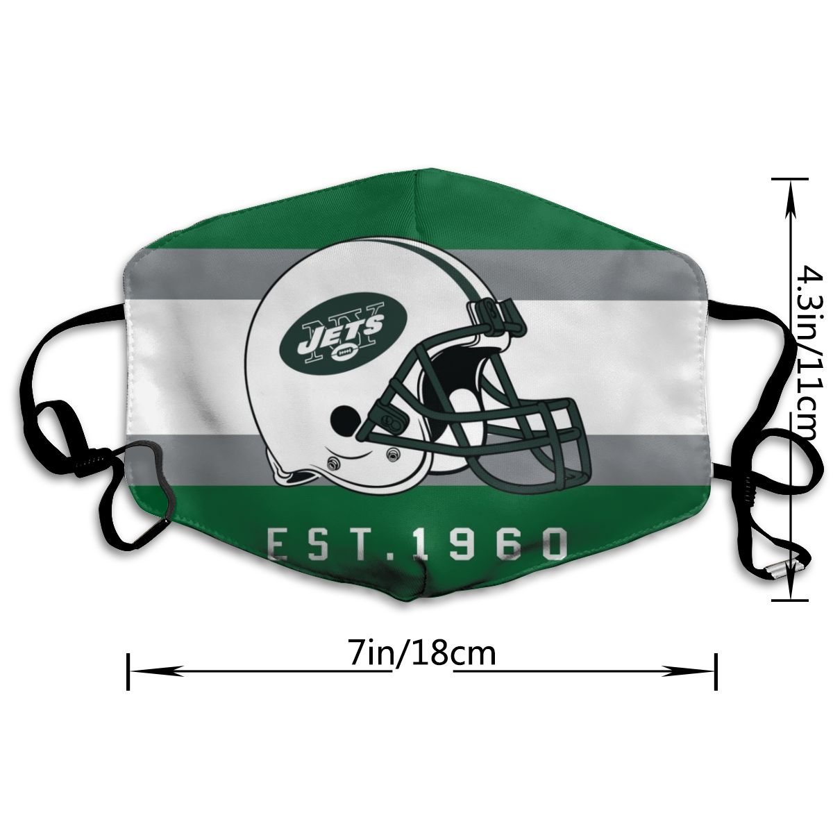 Print Football Personalized New York Jets Dust Mask