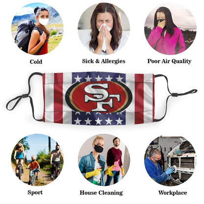 Print Football Personalized Kids San Francisco 49ers Dust Masks Mask USA