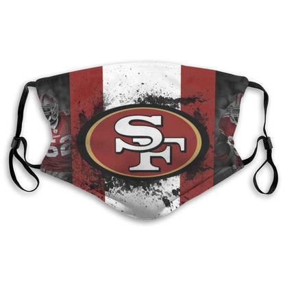 Print Football Personalized Fashion Kids San Francisco 49ers Dust Masks Mask