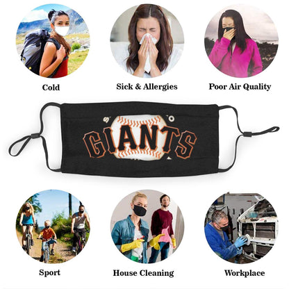 Print Personalized Face Mask Design San Francisco Giants Dust Mask With Filter