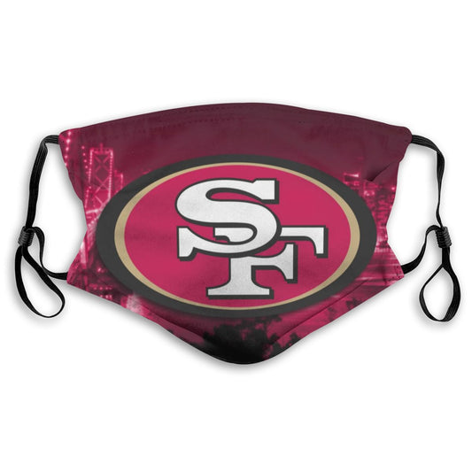 Print Design Football Personalized San Francisco 49ers Dust Mask With PM 2.5 Filter