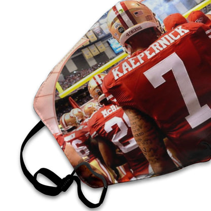 Print Football Personalized #7 Colin Kaepernick Mask San Francisco 49ers Dust Masks