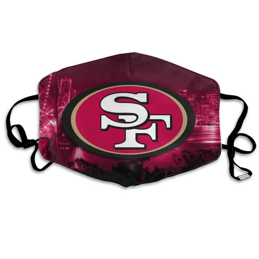 Print Football Personalized Dust Masks San Francisco 49ers Mask Fashion Logo