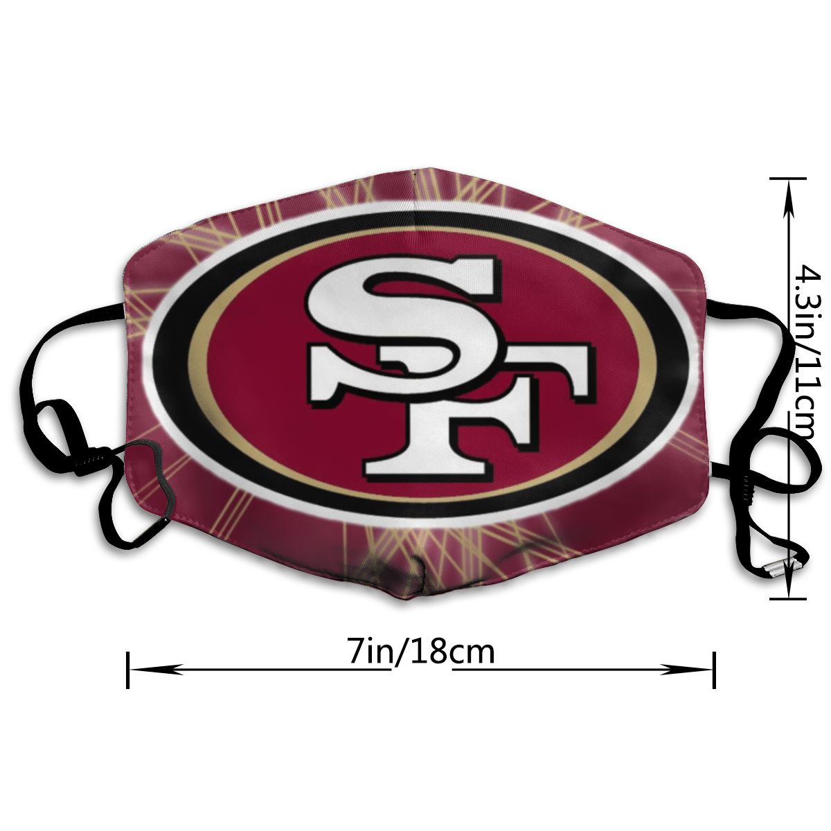 Print Personalized Dust Masks San Francisco 49ers Mask