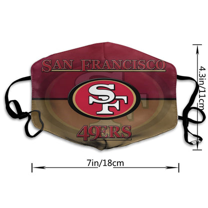 Print Personalized Face Dust Masks Fashion San Francisco 49ers Mask